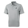 thumbnail image 2 of Men's Cutter & Buck  Gray Atlanta Braves Virtue Eco Pique Recycled Polo, 2 of 3