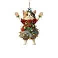 thumbnail image 2 of Cat Christmas Ornament,Black Cat Christmas Pendants,10 X 8 CM Cat Ornament Wearing Christmas Trees for Decorating Keychains Bags Car Rearview Backpacks and Pendants (2D Flat Acrylic), 2 of 4