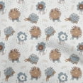 thumbnail image 1 of oneOone Cotton Poplin Gray Fabric Kids Cutie Animal Craft Projects Decor Fabric Printed By The Yard 42 Inch Wide, 1 of 4