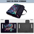thumbnail image 6 of Xixirimido Portable Golf Cart Seat Covers, Quilted Golf Cart Seat Towel Blanket with 4 Pockets Universal Fit for EZGO Club Car and More 2 Person Seats Carts, Colored Paint Sea Turtle, 6 of 8