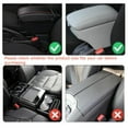 thumbnail image 5 of Upgraded Car Center Console Cover,Microfiber Leather Car Armrest Cover Cushion with 2 Storage Bags,Universal Car Armrest Storage Box Car Interior Accessories for Most Vehicles, 5 of 5