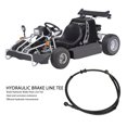 thumbnail image 4 of Motorcycle Braid Hydraulic Brake Hose Brake Line Tee Hose Connector 102cm Braid Hydraulic Brake Hose Line Motorcycl Hydraulic Brake Line Tee Connector Replacement For  KT196, 4 of 8