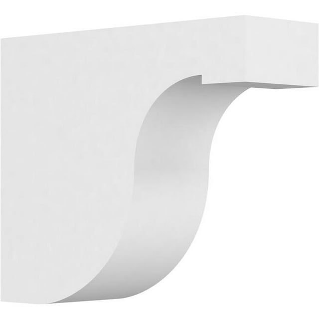 Ekena Millwork RFTP04X10X12DEL 10 x 4 x 12 in. Standard Del Monte Architectural Grade PVC Rafter Tail