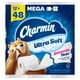 thumbnail image 1 of Charmin - Ultra Soft Papel Higiénico, 12 Mega Rollos, 208 Hojas por Rollo, 1 Mega Equivalente a 4 Regulares, Ultra Suave, 2X Más Absorbente, Smooth Tear, No Atascable, 1 of 9