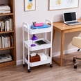 thumbnail image 3 of Organizers and Storage for Bedroom ThreeLayer Trolley Floor Storage Rack, Kitchen, Bedroom, Bathroom, MultiFunctional, Mobile, Easy to Move Organization and Storage Bedroom, 3 of 6