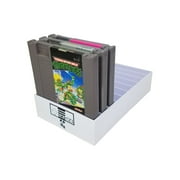 White NES Game Organizer, Dust Cover, Cartridge Holder, Nintendo Entertainment System