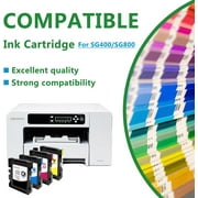 SG400 SG800 Sublimation Ink Cartridge Compatible with Sawgrass Virtuoso SG400 SG800 Printer 4Pack(Black Cyan Magenta Yellow)
