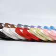 thumbnail image 4 of Nvzi Cinta fina para manualidades navideñas y envoltura de regalos, cinta de poliéster negra de 1 cm x 22 m, 2 rollos de cinta resistente para envolver regalos, ideal para decoración festiva., 4 of 5