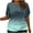 Womens Tops Green, variant on ylioge L-5X Plus Size Womens Tops Short Sleeve Crewneck T Shirts Ladies Trendy Gradient Printed Pleated Pullover Going-Out Streetwear Blouses Top