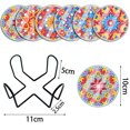 thumbnail image 4 of Posavasos Acrílicos Lavables Con Soporte para Manualidades Pintura Diamantes 6 Uds. (Mandala #1), 4 of 8