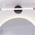 thumbnail image 4 of JONATHAN Y Emerson 20.25" 1-Light Modern Industrial 360-Degree Rotatable Aluminum Integrated LED Vanity Light, Black, 4 of 8