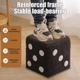 thumbnail image 4 of COM1950s Wooden Cube Stool with Dice Pattern, Entryway Shoe Changing Bench, Ottoman for Living Room, Small Footrest for Sofa, Kids Step Stool, Stackable Seating for Small Spaces, 4 of 7