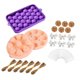 thumbnail image 4 of 2 Piezas Modelo para Hacer Jabón Manualidades DIY Reutilizables en Silicona Acabado Flexible y Creativo Adecuado para Principiantes Regalos, 4 of 9