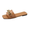 thumbnail image 4 of Amzcrzy Zapatos de mujer,Zapatos de mujer,Zapatillas de mujer, Sandalias planas de mujer, sandalias de playa para mujer, zapatillas casuales antideslizantes de verano Sandalias Mujer Zapatillas De Ca, 4 of 6