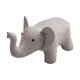 thumbnail image 3 of Taburete para niños, sofá, taburete de té, taburete otomano multifuncional con dibujos animados para cambiar zapatos. elefante blanco, 3 of 9