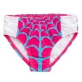 thumbnail image 5 of Marvel Spider-Gwen Rash Guard Bikini Set, Purple/Spider Web, Toddler/Little Kid, Size 6, Padded Top, 5 of 5
