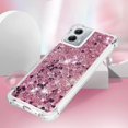 thumbnail image 5 of Slim Fit Phone Case for Motorola G 5G 2023,Soft TPU Glitter Liquid Quicksand Effect Silicone Stylish Case,Screen and Camera Protection Cover for Moto G 5G 2023,LSWT Diamond Rose, 5 of 7