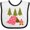 White and Black, variant on Inktastic Summer Camp Girls Camping Girls Baby Bib