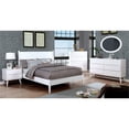 thumbnail image 2 of Furniture of America Lit Plateforme Grand en Bois Massif Blanc, 2 of 8