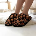 thumbnail image 2 of Gothic Pumpkin, Spooky Gift, Halloween Slippers, Autumn Slippers, Women's Slippers, Indoor Shoes, 2 of 5
