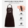 thumbnail image 4 of sidao Baking Baker Apron for Women Mens Sourdough Bread Lover Gift Waterproof Bib for BBQ Kitchen Apron with 2 Pockets, 4 of 5