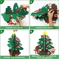 thumbnail image 3 of 1 Pcs Felt Christmas Tree, DIY Felt Christmas Tree Felt Xmas Tree Ornament 3D Felt Christmas Tree, 3 of 7