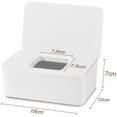 thumbnail image 2 of Caja de pañuelos con tapa Foohvr dispensador impermeable a prueba de polvo y toallitas húmedas blanco, 2 of 3