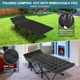 thumbnail image 6 of ABORON 2 Packs Oversized XXL Folding Camping Cot for Adults & Kids, 78" L x 32" W x 18" H Large Folding Guest Bed Cots, Sleeping Cot Folding Bed with 2 Sided Mattress & Carry Bag, Up to 900lbs, 6 of 10
