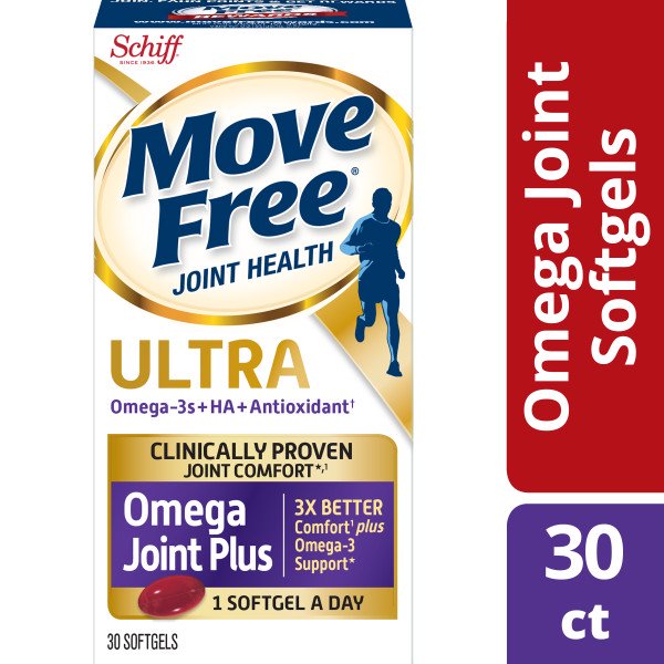 Move Free 353 mg, 30 ct Ultra Omega Joint Comfort + Krill Oil and Hyaluronic Acid Softgels