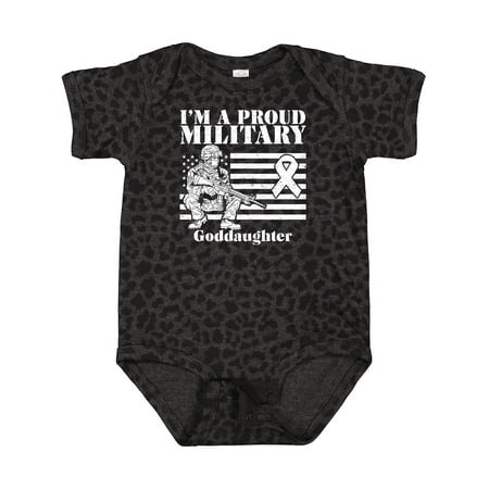 

Inktastic Proud Military Goddaughter Red Friday Gift Baby Girl Bodysuit