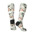 thumbnail image 4 of Bingfone Compression Socks For Women And Men Long Socks For Running Athletic Cycling Nurse-Flamingo Palm Trees, 4 of 9
