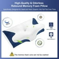 thumbnail image 6 of Ocuuziisu Cervical Pillow for Neck and Shoulder Pain Relief, Contour Memory Foam Neck Support Pillow, Ergonomic Orthopedic Sleeping Bed Pillow for Side Back Stomach Sleepers, Breathable Cover, 2PCS, 6 of 7