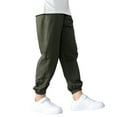 thumbnail image 3 of Uccdo 5-12T Boys Girls Casual Jogger Sweatpant Cotton Sports Pant, Kids Loose Street Hip Hop Dance Cargo Pants, 3 of 5