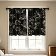 thumbnail image 6 of 1 Pair 2D Printed Kitchen Short Curtain Panels Washable Easy Install Window Drapes, Decorative Patterned Small Window Curtains For Kitchen Bedroom Bathroom, Light Filtering Short Window Treatments, 6 of 6