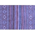 thumbnail image 1 of Ahgly Company Machine Washable Indoor Rectangle Abstract Blue Modern Area Rugs, 2' x 5', 1 of 4