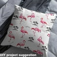 thumbnail image 2 of Homewish Wild Flamingo Fabric by the Yard 1 Yard,Tropial Botanical Coconut Tree Home Decor Fabric by the Yard,Pink White Black Sewing Fabric For Girl Boys,Super Cozy Room Decor, 2 of 6