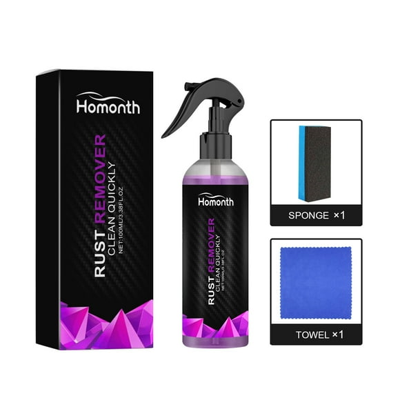 Rbaofujie Window Cleaner Automobile Iron Powder Derusting Spray Derusting Agent Automobile Products Decontamination Derusting Agent Cleaning Products100ml Drain Cleaner