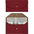 thumbnail image 2 of Dalrosia Money Cash Envelopes Bag, Pletpet PU Leather Cash Money Pouch Cash Wallet Envelope Reusable Budget Envelope for Spring Festival Wedding Birthday Graduation Holidays, 2 of 2