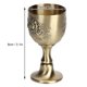thumbnail image 2 of Copa de vino vintage en relieve de metal europeo Copa arte, 2 of 8