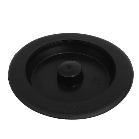 - Unique Bargains 9cm Diameter Rubber Sink Basin Drain Waste Garbage Disposal Stopper Flange Black