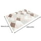 thumbnail image 3 of Alfombra minimalista escandinava | Diseño geométrico abstracto | Microfibra suave de pelo medio | Base antideslizante, lavable y duradera | Tapete para mesa de centro de salón o dormitorio, 3 of 3