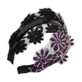 thumbnail image 5 of Unique Bargains 1 Pc Fashion Wide-side Headband 6.3"x4.92" Purple, 5 of 6