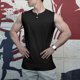 thumbnail image 1 of pstuiky Camiseta sin mangas para hombre, Camisa informal de color liso con cuello en V y botones sin mangas para hombre Camisas para hombres xl, 1 of 5