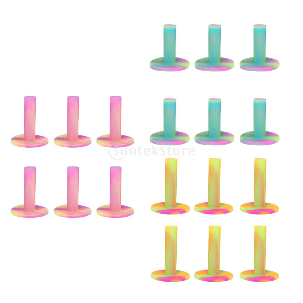 6 Pieces Rubber Golf Driving Range Practice Tee Holder - as 54mm