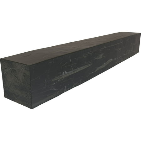 

Ekena Millwork 4 H x 6 D x 84 W Hand Hewn Faux Wood Fireplace Mantel Aged Ash