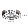 thumbnail image 2 of Hemoton  No Drill Clear Wall Bathroom Hanging Shelves Triangle Shelf, 2 of 8