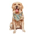 thumbnail image 5 of Naloa Vintage Leaves Dog Bandanas 1PC Washable Triangle Dog Scarfs Premium Durable Fabric, for Small Medium Large Dogs and Cats, 5 of 6