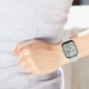 thumbnail image 5 of SmartWatch cuadrado 5.0 Bluetooth compatible con Bluetooth IP67 impermeable a prueba de agua Cuenta cardíaca de ritmo cardíaco Oxígeno Sueño Seguimiento Fitness Smart Watch Plata Grey Inevent EL005755-04B, 5 of 7