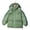 Green, variant on Qudderr 3-12 Years Girls Boys down Jacket Fall Winter Lightweight Puffer Jacket Coat Hooded Two Bars Winter Warm Outerwear Thickening Snowsuit