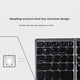 thumbnail image 5 of Inteprter Teclado plegable Teclados de escritorio inalámbricos recargables Suministros de computadora Comodidad Accesorios de oficina Dulce Videojuegos y accesorios Negro, 5 of 6